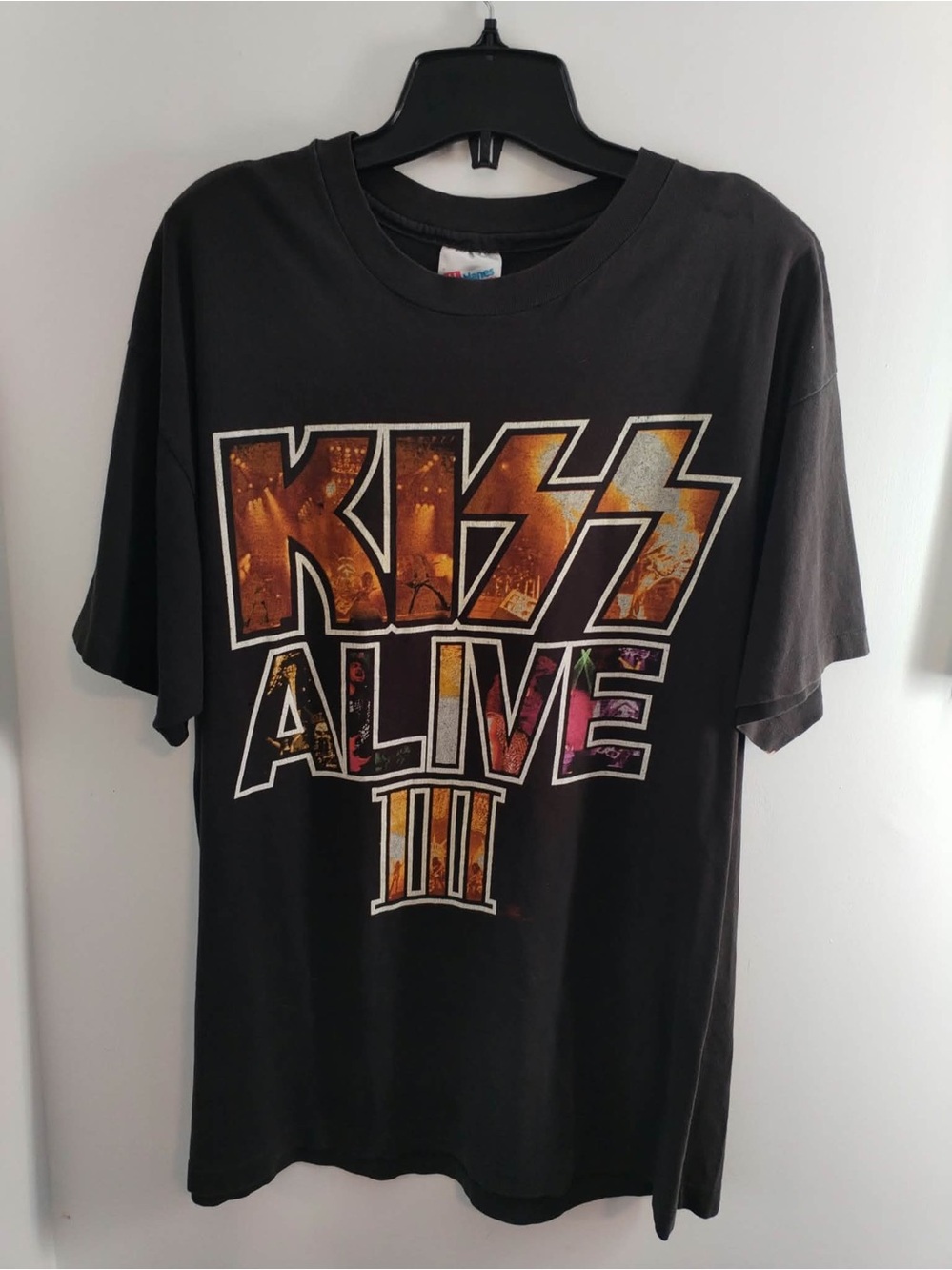Vintage KISS 1993 Black 'Alive III' Graphic T-Shirt Unisex XL